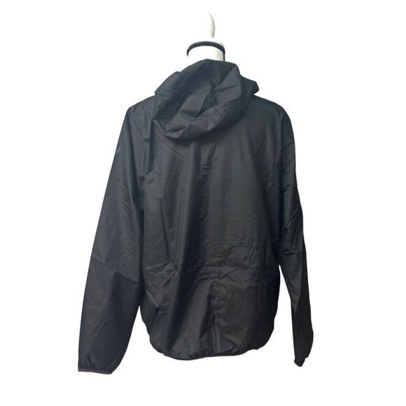 ASICS Women's Hooded Packable Jacket, Black, Sz. L - Picture 4 of 13